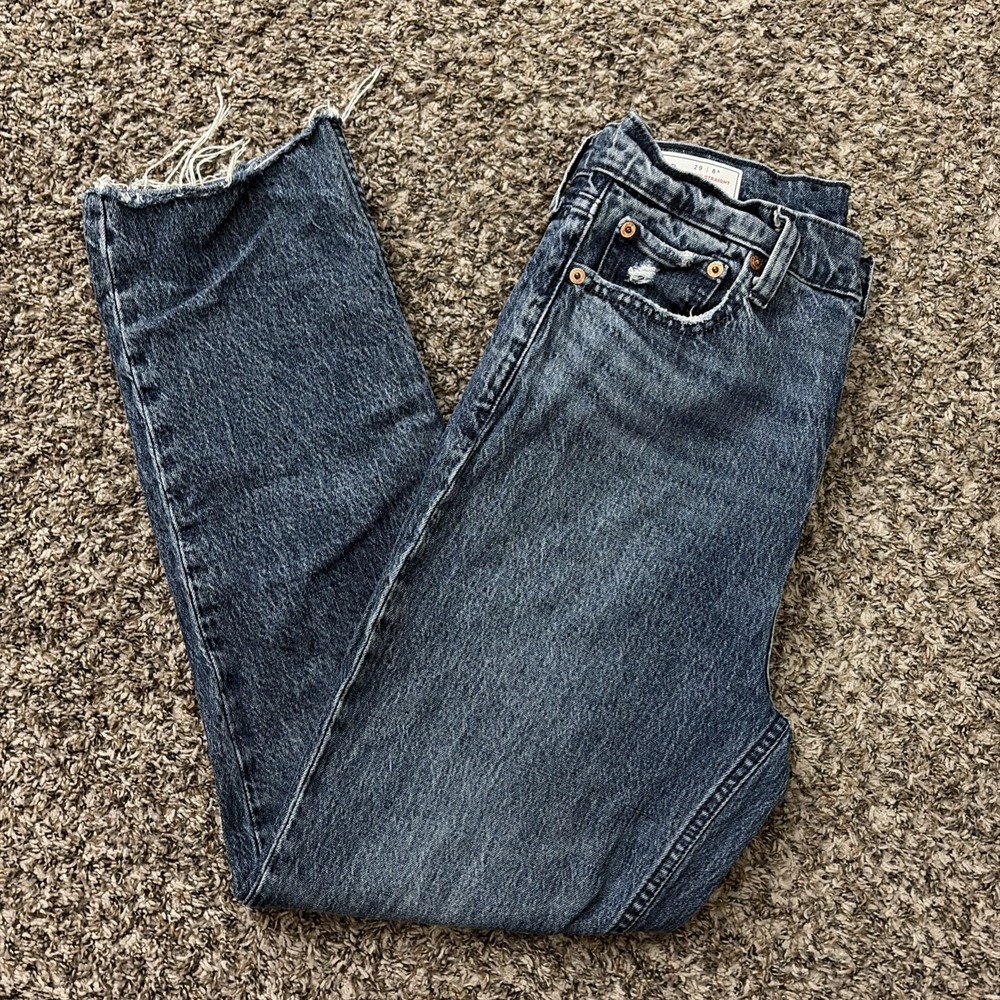 Gap Jeans Cheeky Straight Sky High Size 29 8R Denim Blue Jean